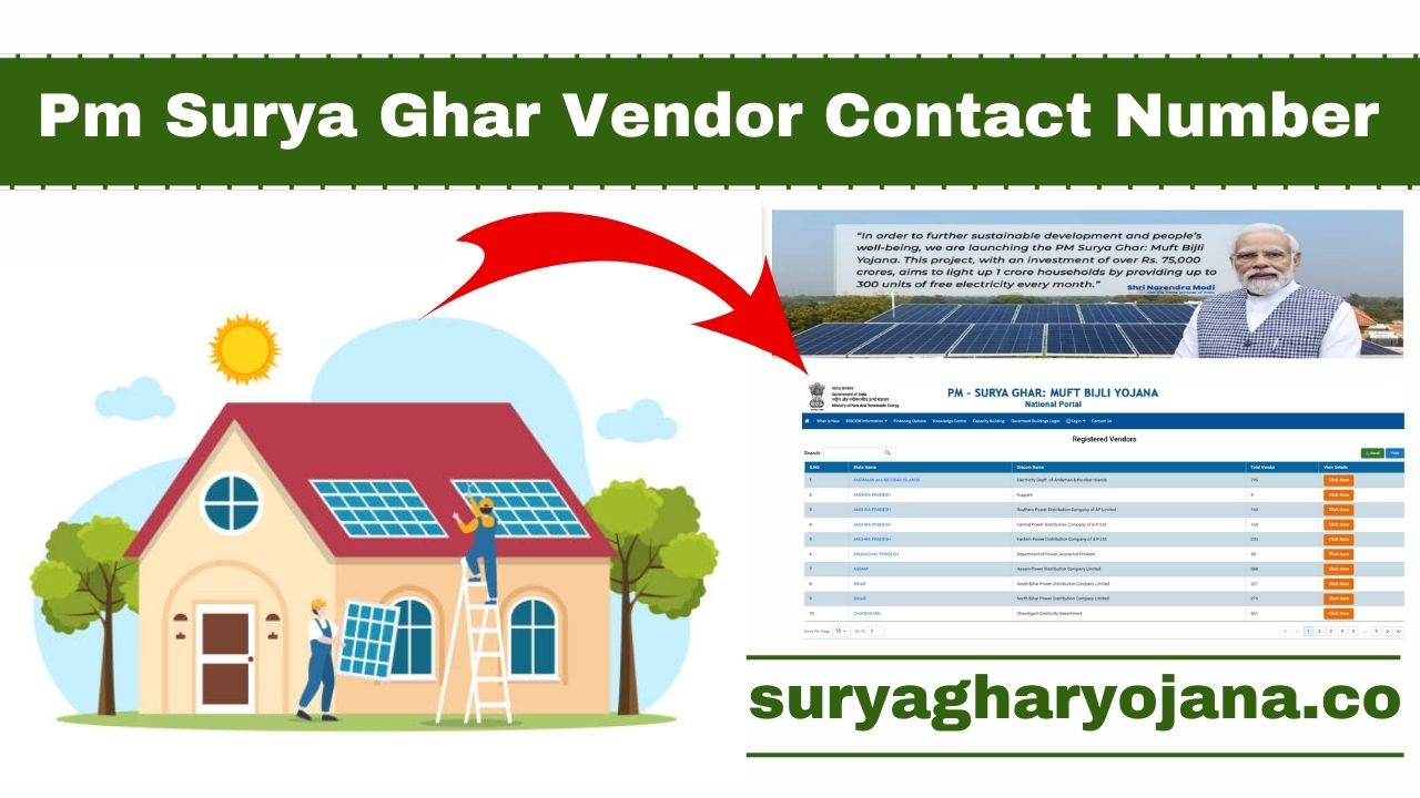Pm Surya Ghar Vendor Contact Number
